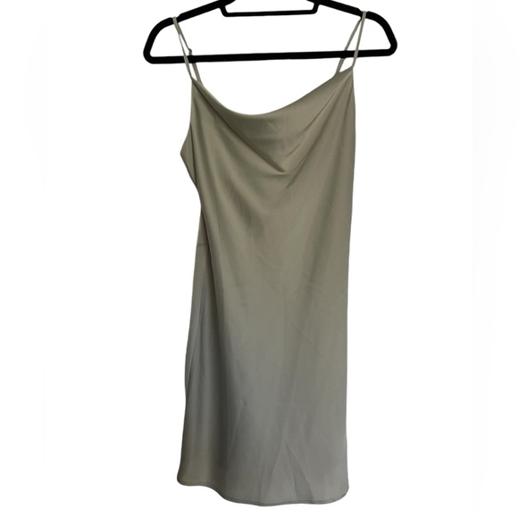 Urban Outfitters Sage Green Mallory Cowl Neck Slip Dress - Picture 2 of 7